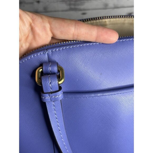 Vintage Coach Peyton Leather Cora Domed Satchel F25671 SV/CERULEAN BLUE - Picture 16 of 16